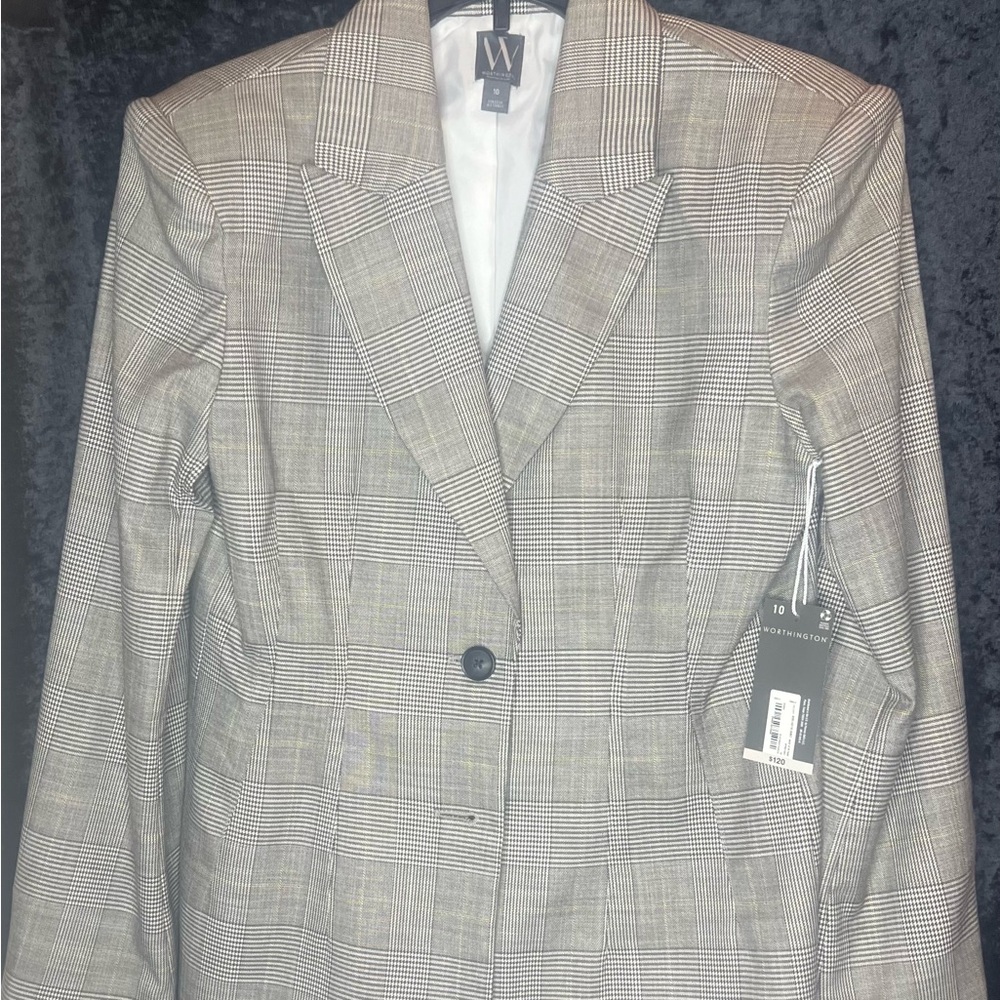 Worthington Plaid Jacket